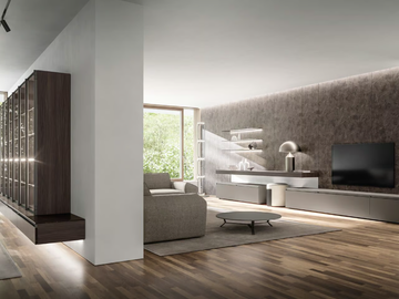 BOISERIE - Sectional wooden storage wall by Santalucia Mobili - view 3